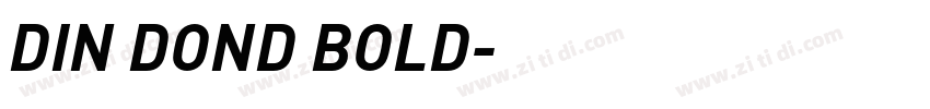 DIN DOND BOLD字体转换
